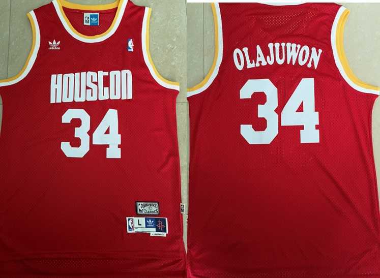 Rockets 34 Hakeem Olajuwon Red Hardwood Classics Stitched NBA Jersey,We sell and wholesale Rockets 34 Hakeem Olajuwon Red Hardwood Classics Stitched NBA Jersey on line form chian!